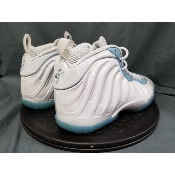 Nike Air Foamposite Little Posite One GS White Aura Worn  Nike Little Posite One White Aura Worn Blue (GS) Sneakers Size 7Y NEW NO BOX!